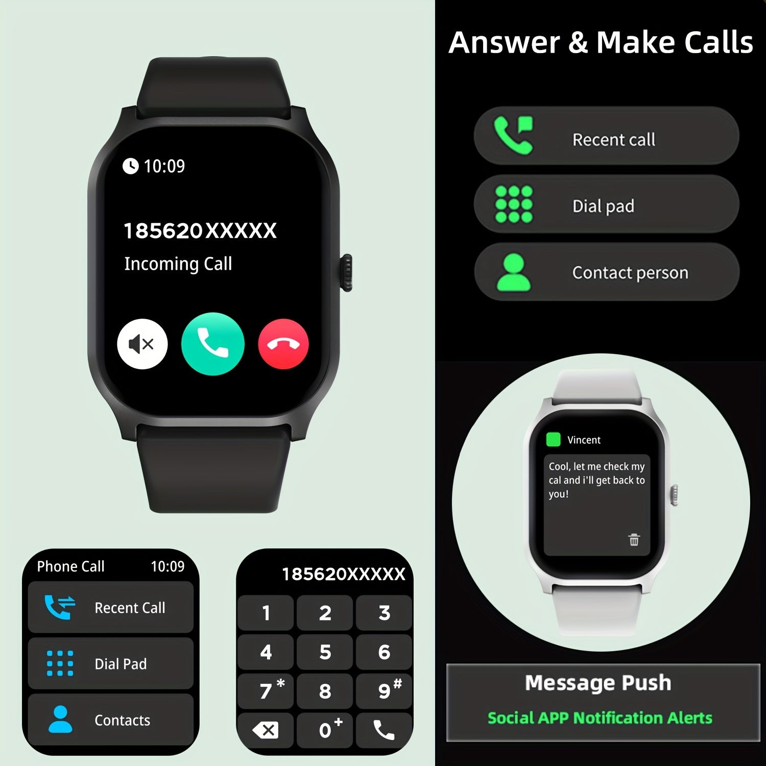 Unisex Fitness Smartwatch