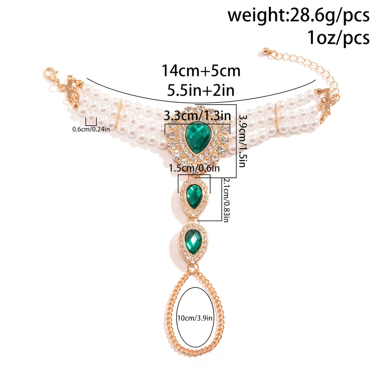 Pearl Finger Bracelet
