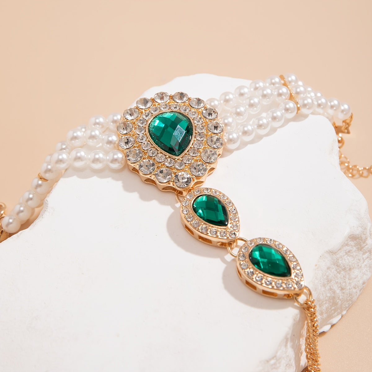 Pearl Finger Bracelet