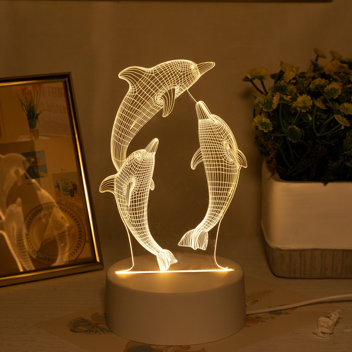 Dolphin Night Light