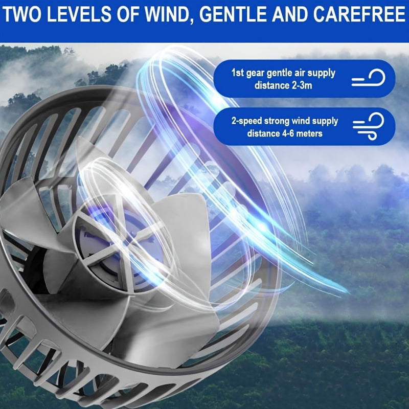 360° Triple USB Car Fan