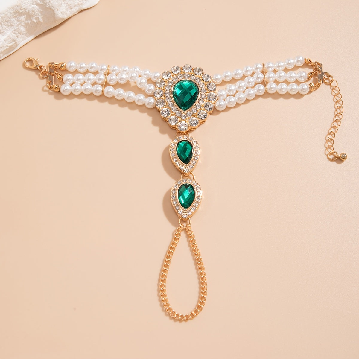 Pearl Finger Bracelet