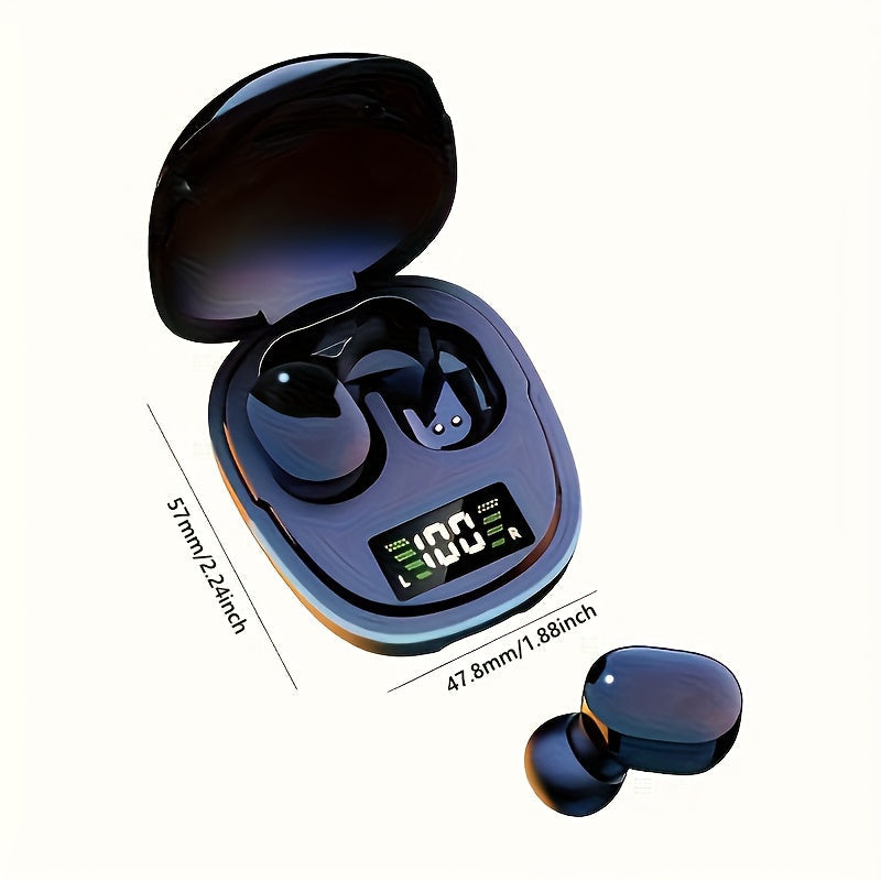 TWS Sleek Wireless Earbuds with LED Display
