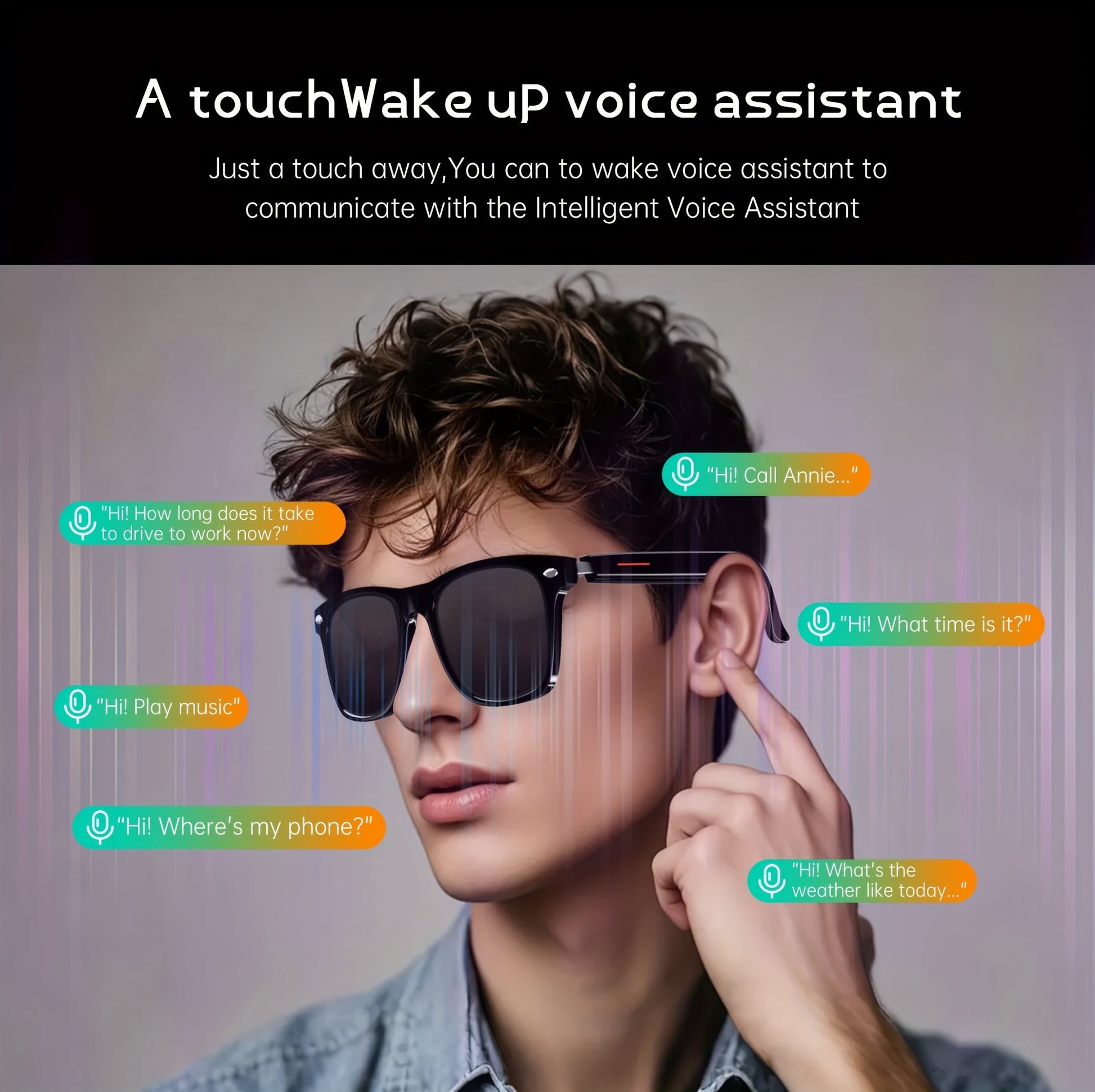 Fashion Glasses and Wireless Earbuds