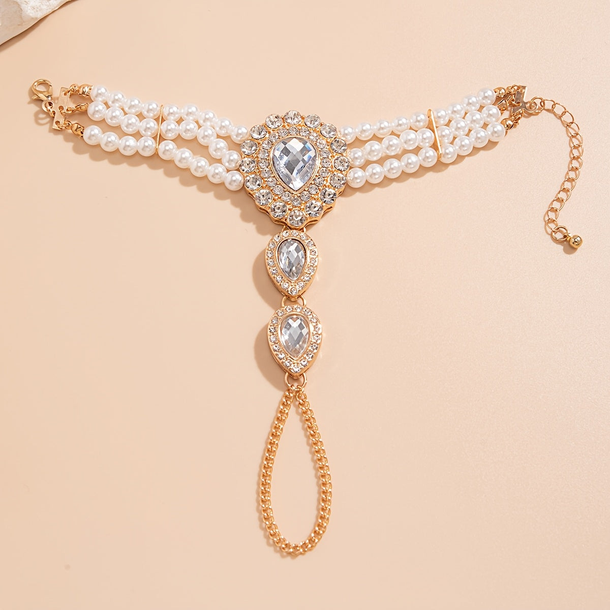 Pearl Finger Bracelet