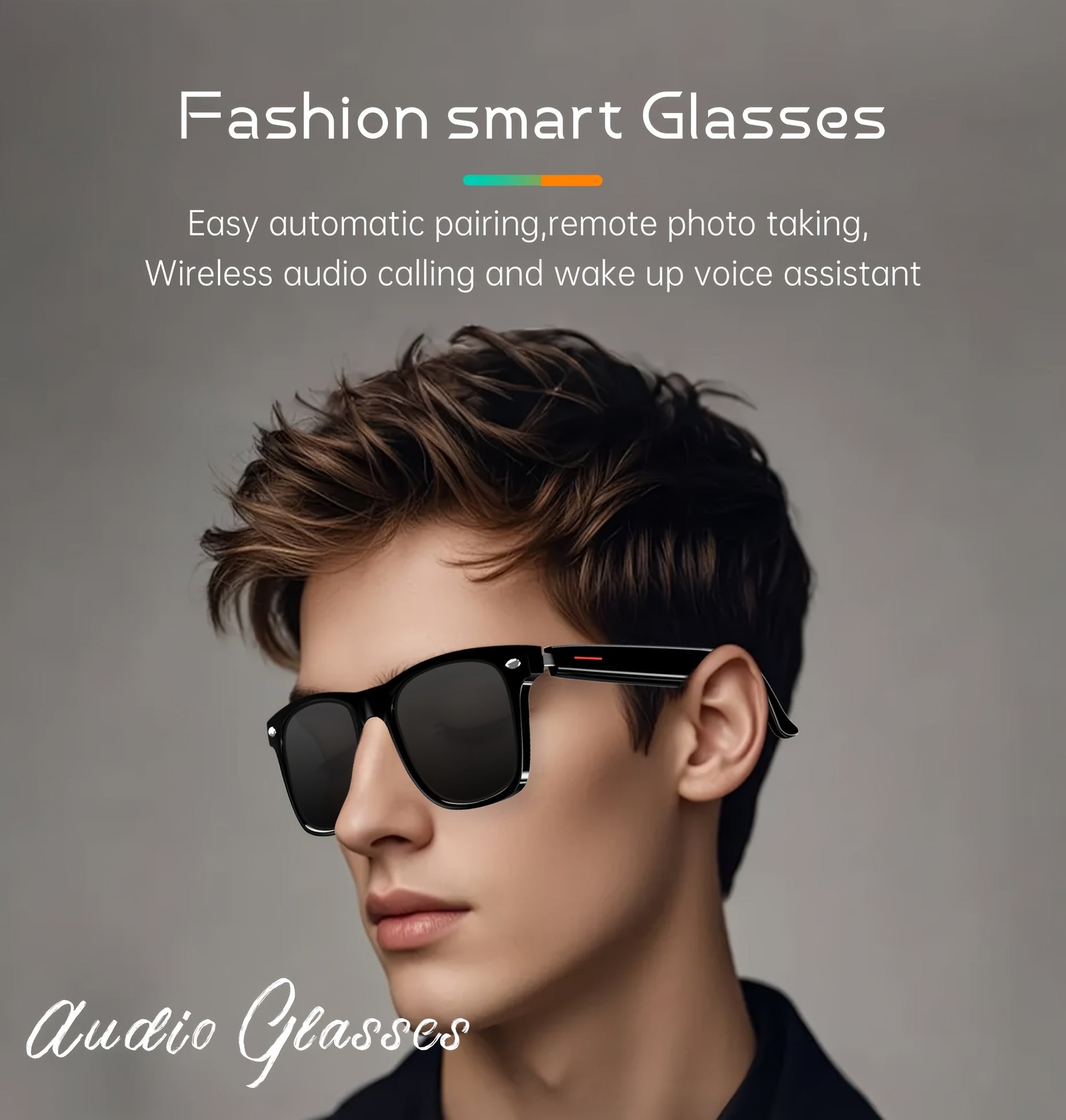 Fashion Glasses and Wireless Earbuds