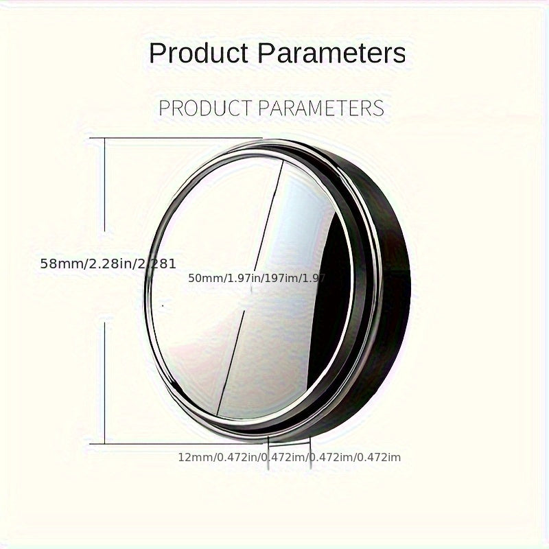 360° Car Wide-Angle Mirror