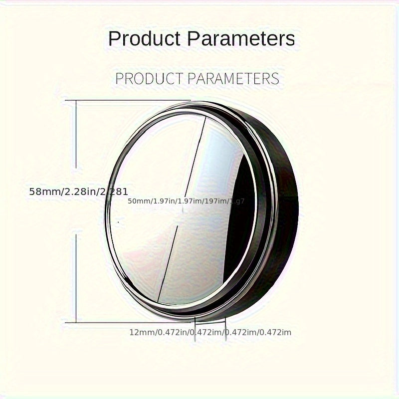 360° Car Wide-Angle Mirror