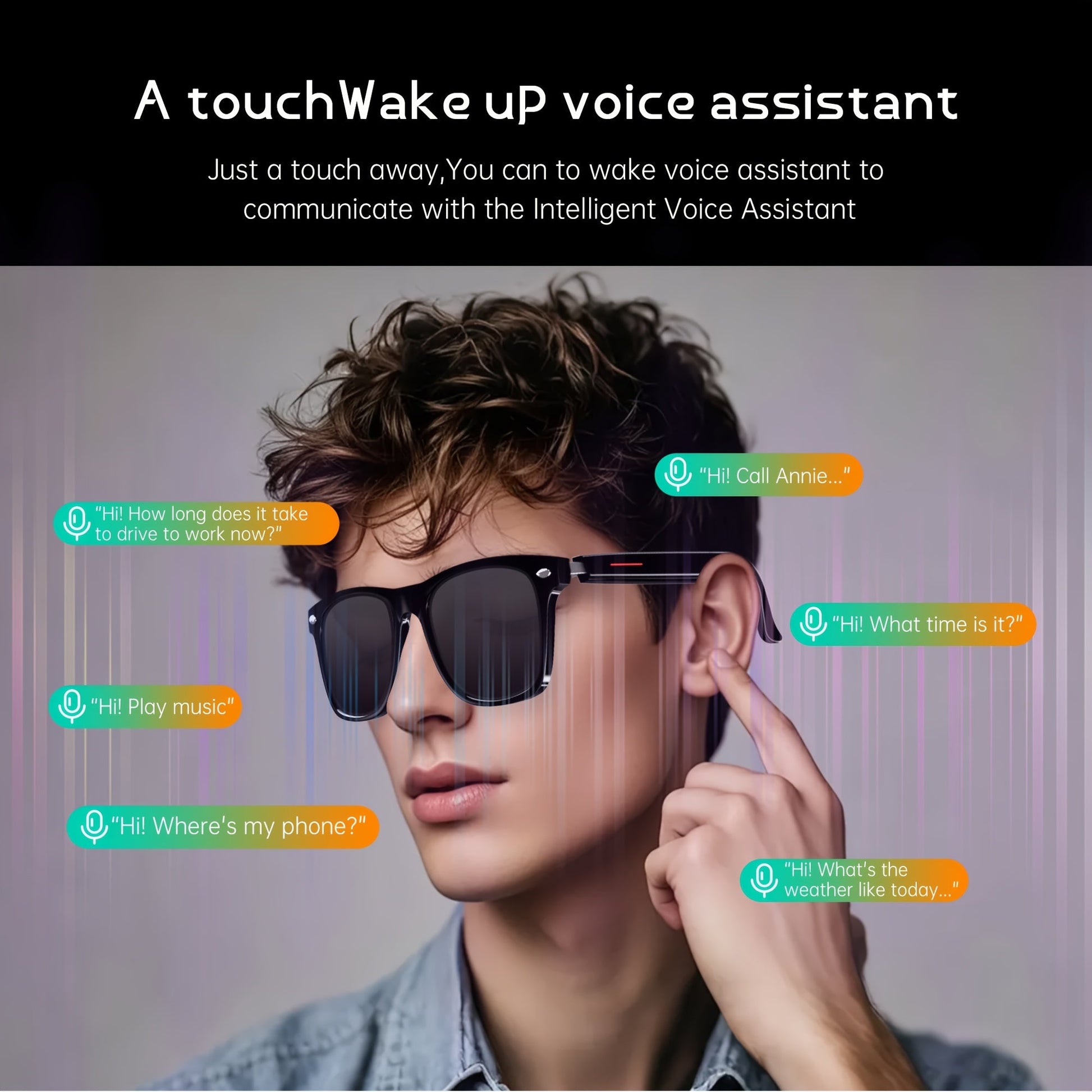 Fashion Glasses and Wireless Earbuds